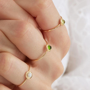 Gems of Cosmo Olivine Ring - RUIFIER