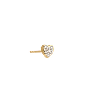 HOME2 Modern Words Fine Heart Stud - RUIFIER