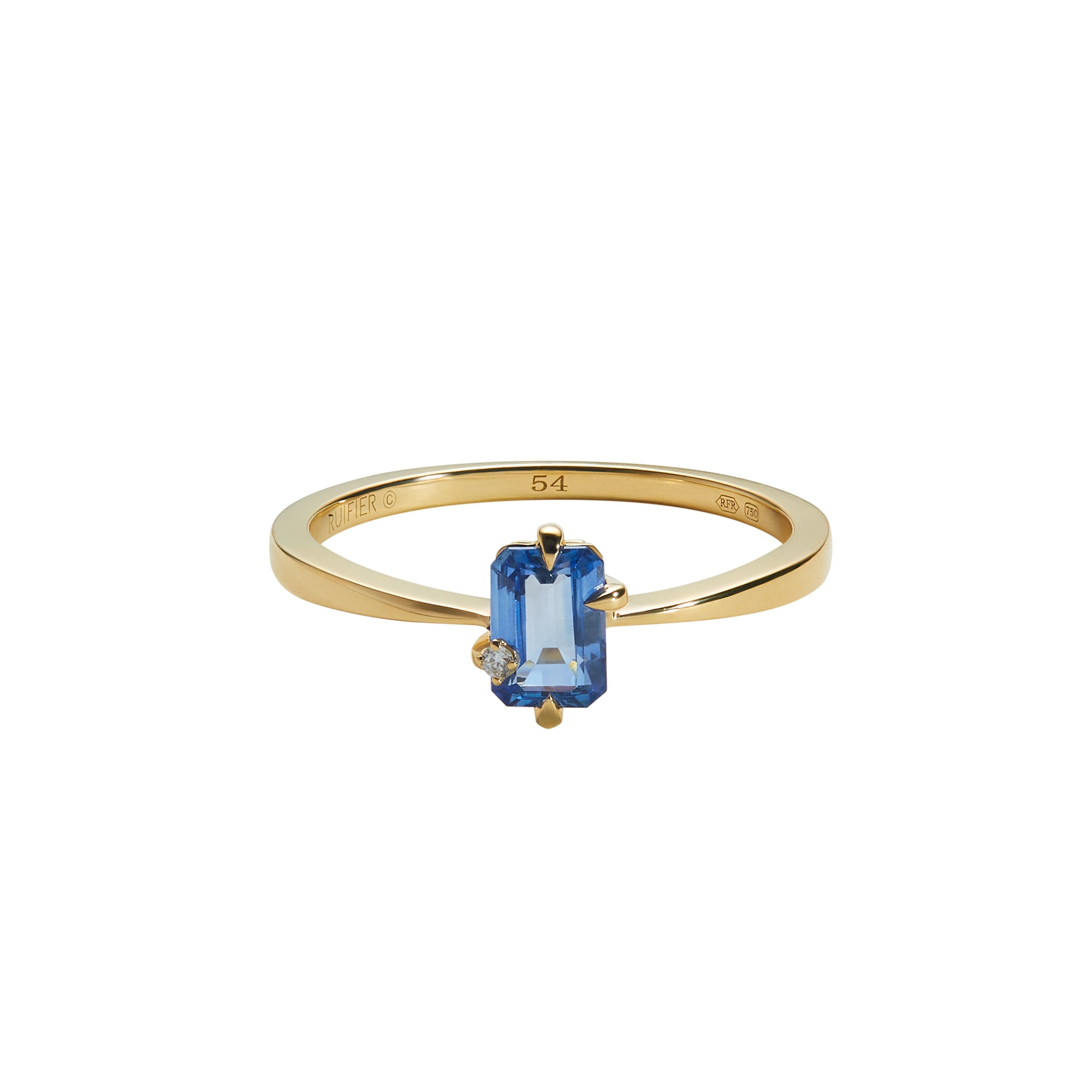 1HOME1 Chroma Azure Sapphire Ring - RUIFIER 