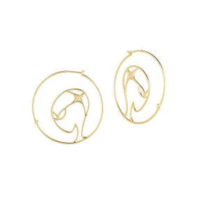 Cosmo Space Friend Hoop Earrings - RUIFIER