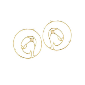 Cosmo Space Friend Hoop Earrings - RUIFIER