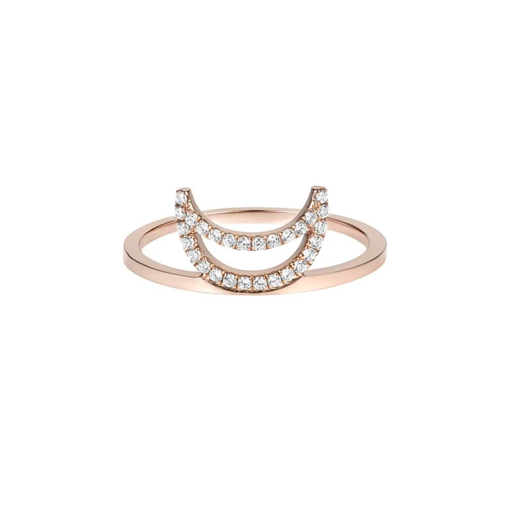 ELEMENTS Rose Crescent Ring - RUIFIER