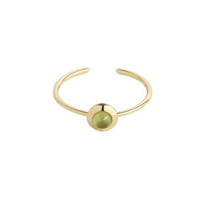 HOME2 Gems of Cosmo Olivine Ring - RUIFIER