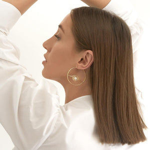 Cosmo Blazar Hoop Earrings - RUIFIER