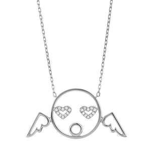 MOYEN Cupid Pendant White Gold