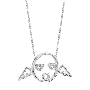 MOYEN Cupid Pendant White Gold