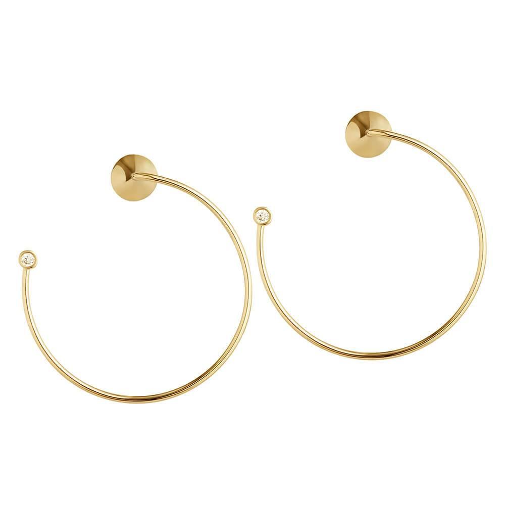 1HOME1 Orbit Fine Eclipse Earrings - RUIFIER