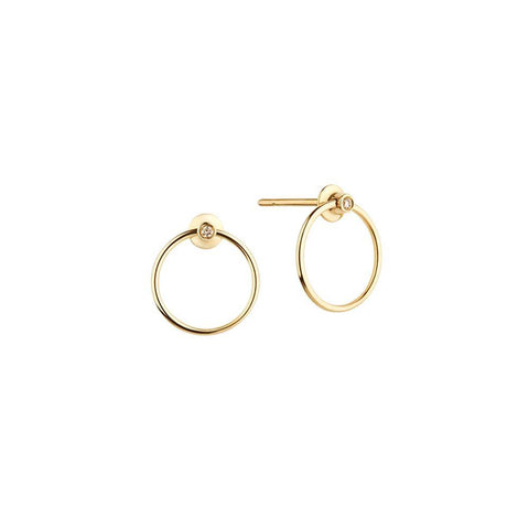 Infinity Earrings - 14k Yellow Gold I Misahara