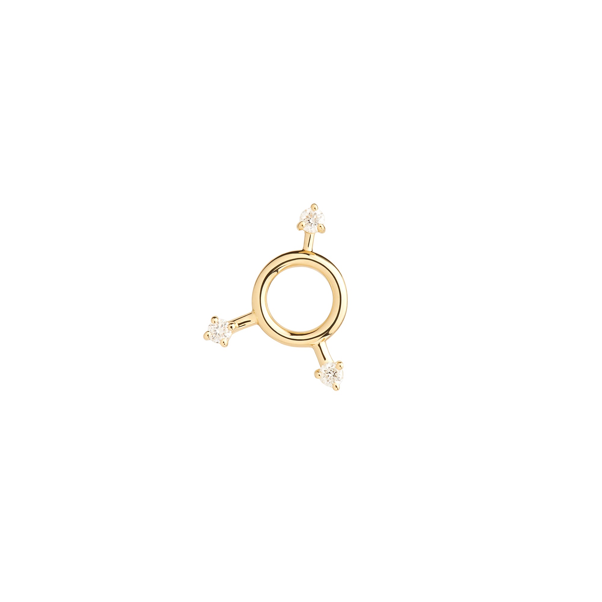 Scintilla Sol Orb Stud Earring - RUIFIER