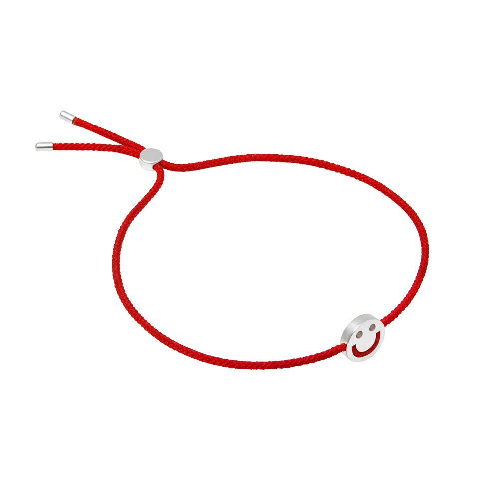 FRIENDS Happy Bracelet 18ct White Gold Red - RUIFIER