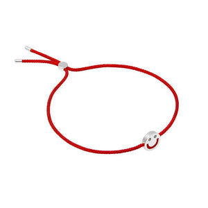 FRIENDS Happy Bracelet 18ct White Gold Red - RUIFIER