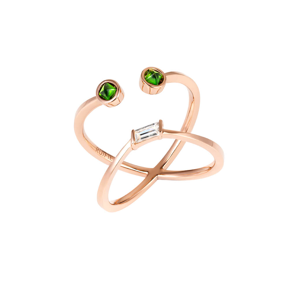 RUIFIER Visage PREMIERE Ring 18K Gold diamond face ring RUIFIER